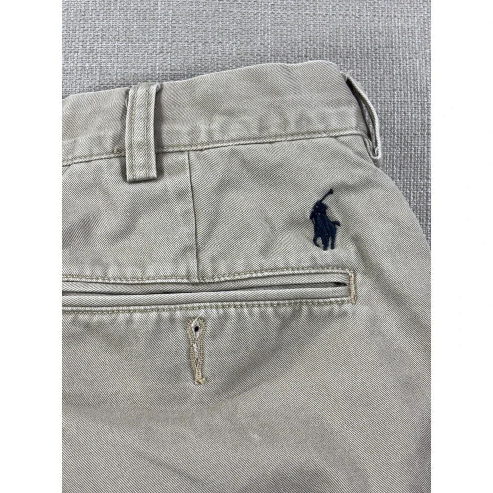 Polo Ralph Lauren Preston Pant Khaki Flat Front Chino Pants Size 35/30